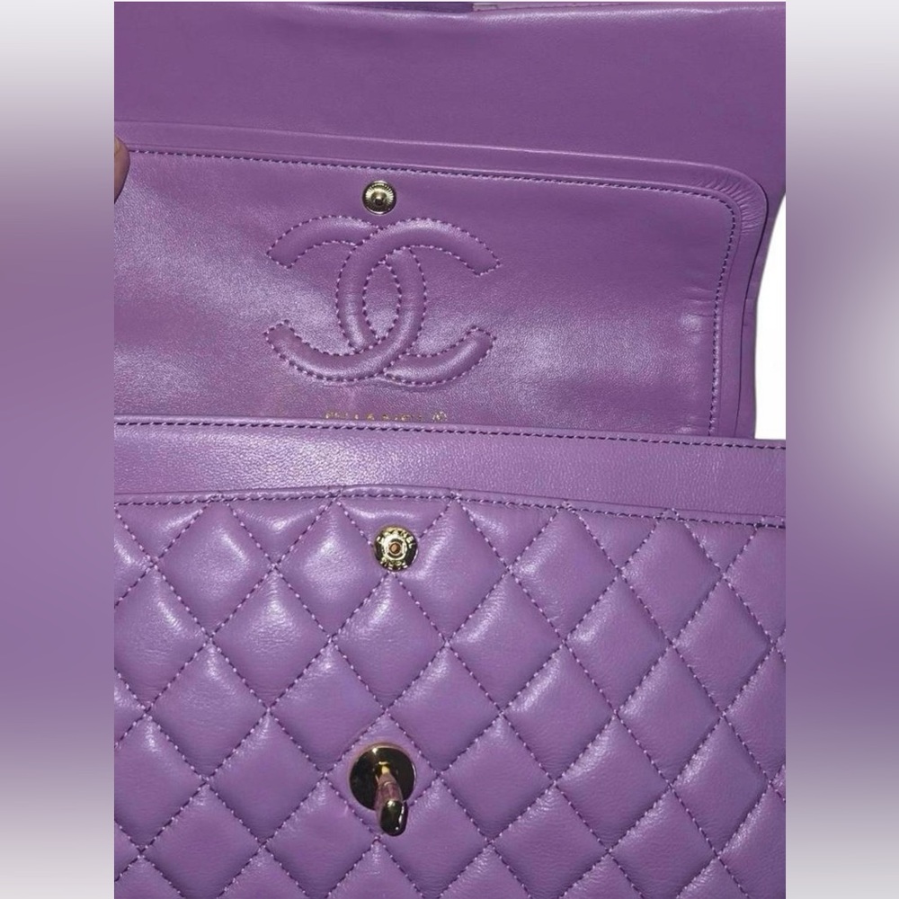 Genuine Leather Inside/Out Quilted Double Flap<Double CC> Ins.pired